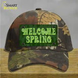 Welcome Spring Novelty License Plate Hat Tag Cotton / Camoflauge