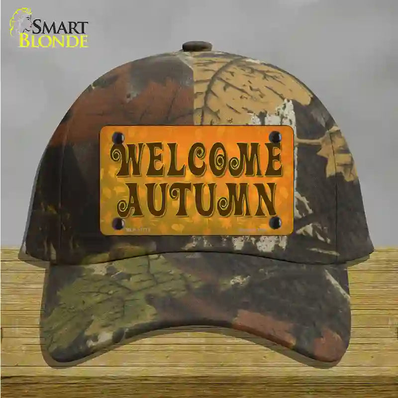 Welcome Autumn Novelty License Plate Hat Tag Cotton / Camoflauge