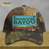 Welcome To The Bayou Novelty License Plate Hat Tag Cotton / Camoflauge