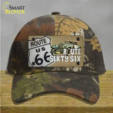 Route Sixty Six Novelty License Plate Hat Tag Cotton / Camoflauge