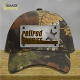 Retired Sheriff Novelty License Plate Hat Tag Cotton / Camoflauge