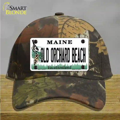 Old Orchard Beach Maine Novelty License Plate Hat Tag Cotton / Camoflauge