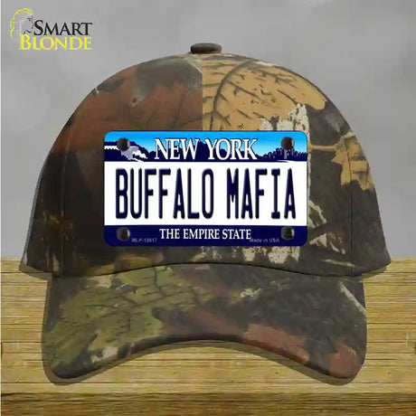 Buffalo Mafia New York Novelty License Plate Hat Tag Cotton / Camoflauge