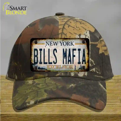 Bills Mafia New York Rusty Novelty License Plate Hat Tag Cotton / Camoflauge