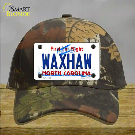 Waxhaw North Carolina Novelty License Plate Hat Tag Cotton / Camoflauge