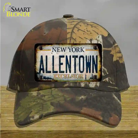 Allentown Excelsior New York Rusty Novelty License Plate Hat Tag Cotton / Camoflauge