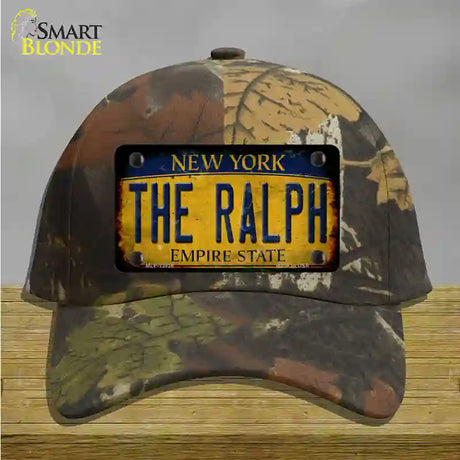 The Ralph New York Rusty Novelty License Plate Hat Tag Cotton / Camoflauge