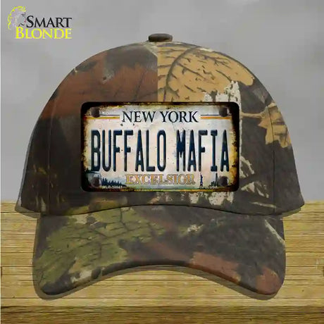 Buffalo Mafia Excelsior New York Rusty Novelty License Plate Hat Tag Cotton / Camoflauge