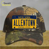 Allentown NY Yellow Novelty License Plate Hat Tag Cotton / Camoflauge