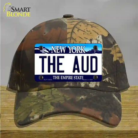 The Aud NY Blue Novelty License Plate Hat Tag Cotton / Camoflauge