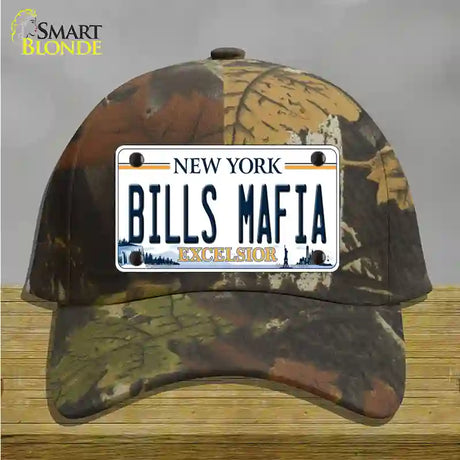 Bills Mafia NY Excelsior Novelty License Plate Hat Tag Cotton / Camoflauge