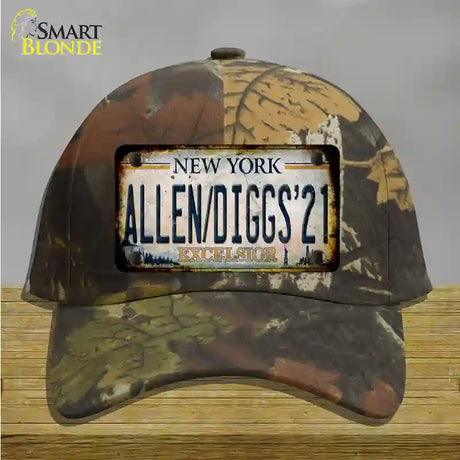 Allen Diggs 21 NY Excelsior Rusty Novelty License Plate Hat Tag Cotton / Camoflauge