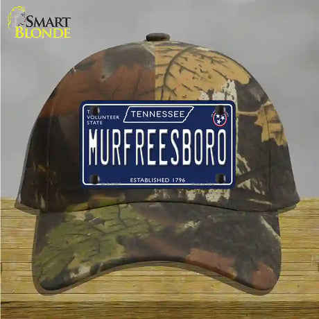 Murfreesboro Tennessee Blue Novelty License Plate Hat Tag Cotton / Camoflauge