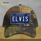 Elvis Tennessee Blue Novelty License Plate Hat Tag Cotton / Camoflauge