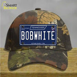 Bob White Tennessee Blue Novelty License Plate Hat Tag Cotton / Camoflauge