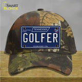 Golfer Tennessee Blue Novelty License Plate Hat Tag Cotton / Camoflauge