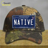 Native Tennessee Blue Novelty License Plate Hat Tag Cotton / Camoflauge