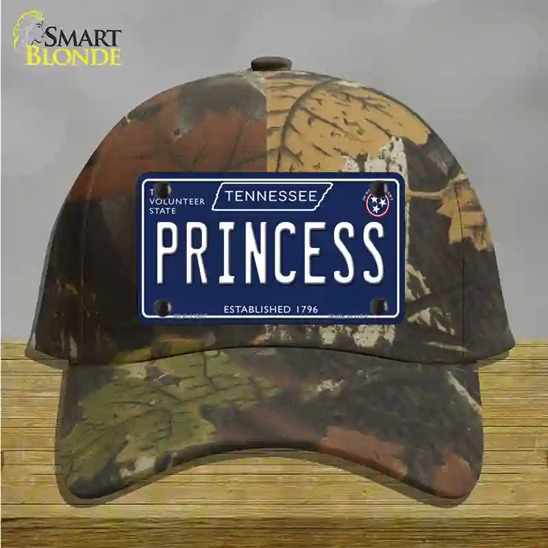 Princess Tennessee Blue Novelty License Plate Hat Tag Cotton / Camoflauge