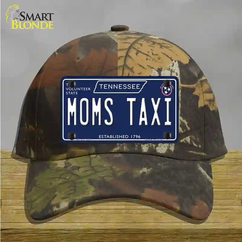 Moms Taxi Tennessee Blue Novelty License Plate Hat Tag Cotton / Camoflauge