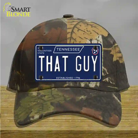 That Guy Tennessee Blue Novelty License Plate Hat Tag Cotton / Camoflauge