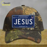 Jesus Tennessee Blue Novelty License Plate Hat Tag Cotton / Camoflauge