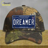 Dreamer Tennessee Blue Novelty License Plate Hat Tag Cotton / Camoflauge