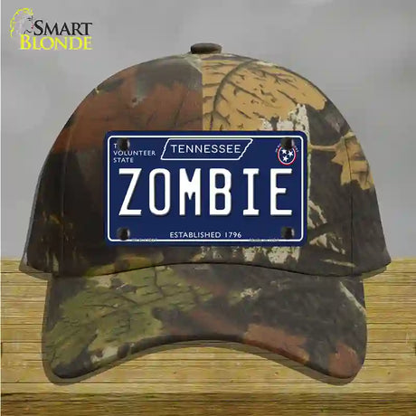 Zombie Tennessee Blue Novelty License Plate Hat Tag Cotton / Camoflauge