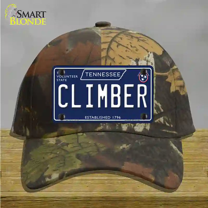 Climber Tennessee Blue Novelty License Plate Hat Tag Cotton / Camoflauge