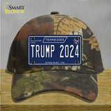 Trump 2024 Tennessee Blue Novelty License Plate Hat Tag Cotton / Camoflauge