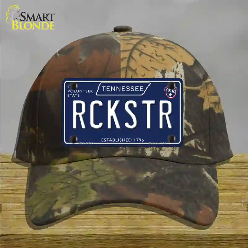 Rckstr Tennessee Blue Novelty License Plate Hat Tag Cotton / Camoflauge