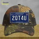 2QT4U Tennessee Blue Novelty License Plate Hat Tag Cotton / Camoflauge