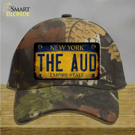 The Aud New York Yellow Novelty License Plate Hat Tag Cotton / Camoflauge