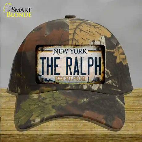 The Ralph New York White Novelty License Plate Hat Tag Cotton / Camoflauge