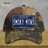 Smoky Mtns Tennessee Blue Novelty License Plate Hat Tag Cotton / Camoflauge