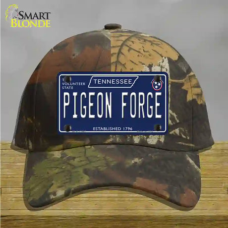 Pigeon Forge Tennessee Blue Novelty License Plate Hat Tag Cotton / Camoflauge