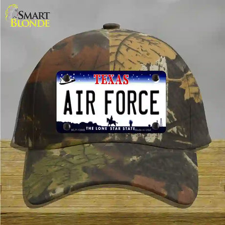 Texas Air Force Novelty License Plate Hat Tag Cotton / Camoflauge