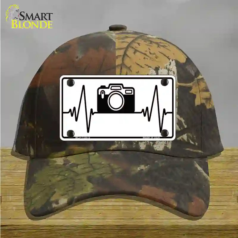 Photography Heart Beat Novelty License Plate Hat Tag Cotton / Camoflauge