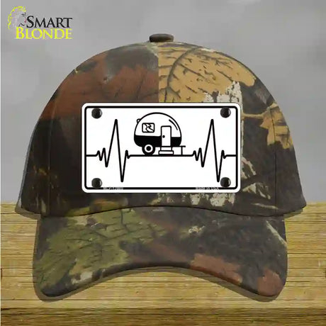 Camping Heart Beat Novelty License Plate Hat Tag Cotton / Camoflauge