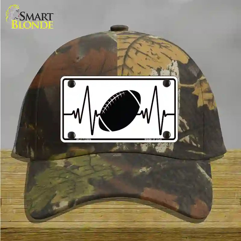 Football Heart Beat Novelty License Plate Hat Tag Cotton / Camoflauge