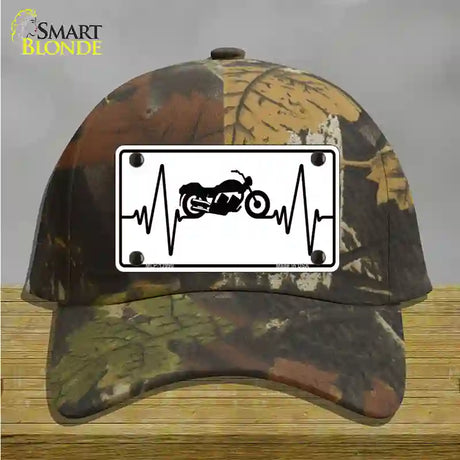 Motorcycle Heart Beat Novelty License Plate Hat Tag Cotton / Camoflauge