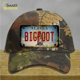 Bigfoot Alaska Novelty License Plate Hat Tag Cotton / Camoflauge