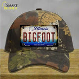 Bigfoot Illinois Novelty License Plate Hat Tag Cotton / Camoflauge