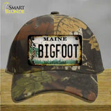 Bigfoot Maine Novelty License Plate Hat Tag Cotton / Camoflauge