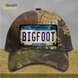 Bigfoot Minnesota Novelty License Plate Hat Tag Cotton / Camoflauge