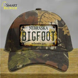 Bigfoot Nebraska Novelty License Plate Hat Tag Cotton / Camoflauge