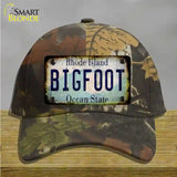 Bigfoot Rhode Island Novelty License Plate Hat Tag Cotton / Camoflauge