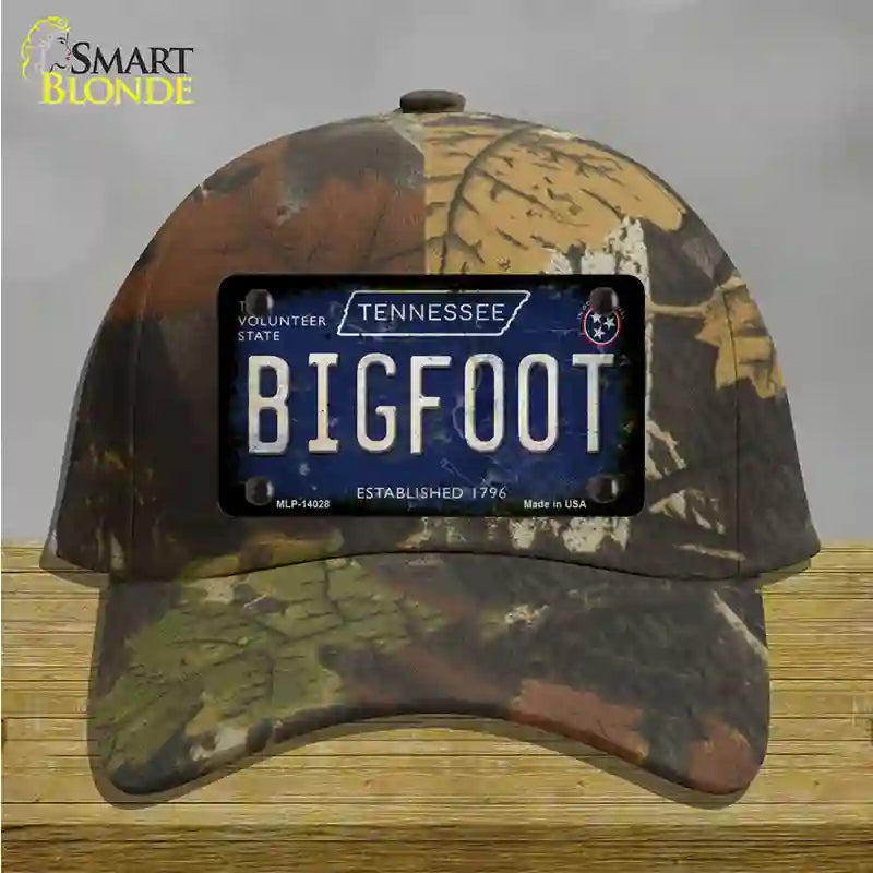 Bigfoot Tennessee Novelty License Plate Hat Tag Cotton / Camoflauge