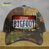 Bigfoot Utah Novelty License Plate Hat Tag Cotton / Camoflauge