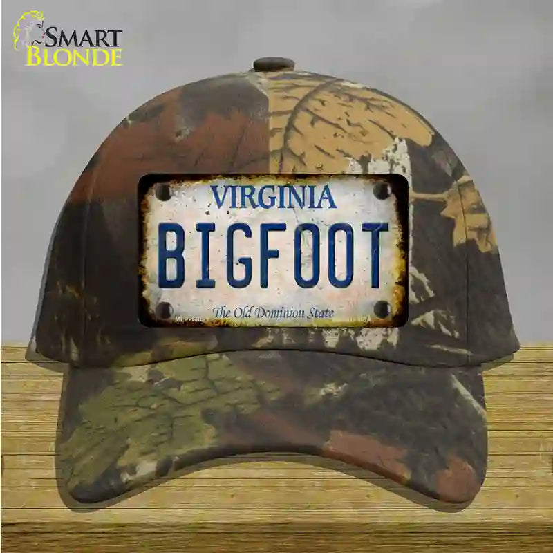 Bigfoot Virginia Novelty License Plate Hat Tag Cotton / Camoflauge