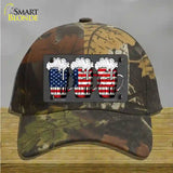 Three Beers America Novelty License Plate Hat Cotton / Camoflauge